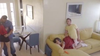 Fiery Samyra Shows Up For A Pool Visit And Ends Up Getting Fucked Hard By A Thick Cock.