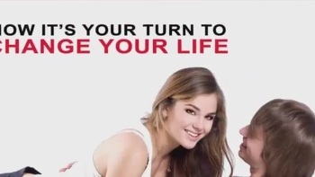 Great Blowjob By Brunette With Torn Jeans. A Faceful Of Cum.