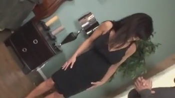 Gun Slides Easily Into Kristal's Butt