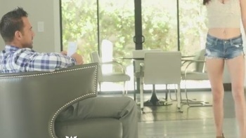 Hardcore Threesome On The Coach