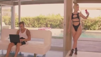 Having Found Some Chick's Panties In Her Boyfriend's Jeans This Blonde Teeny Is Furious To Say The Least