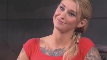 Hear Her Moan As She Dp's With Her Favorite Dildo In The Bedroom.