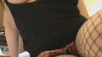 Horny-Brun-Massages-Rubs-Shaven-Cunt-Ss