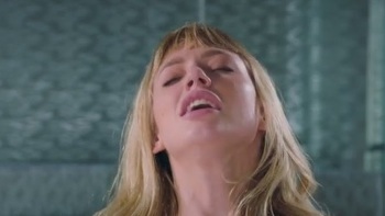 Jayden Jaymes Teases With Blue Latex Body Paint