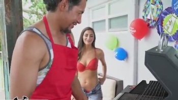 Lip Smacking Amateur Latina Sucking A Thick Stiff Prick