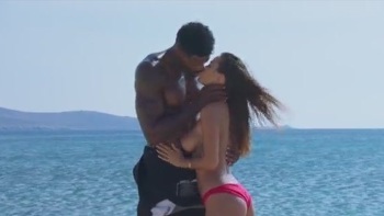 Long Hairy Pretty Brunette Shows Off Her Fine Body Posing On Webcam