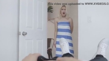 Skylar Rides Reverse Cowgirl And Gets Pounded In Spoon Position.