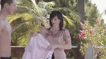 Slutty Sasha Slobbers On Cock