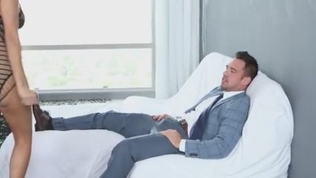 Superbly Curved Honey Sucks Dick And Gets Fucked To Intense Climax