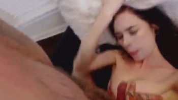 Wmgf Oral Busty Hottie Brun Shaved Plays With Cock